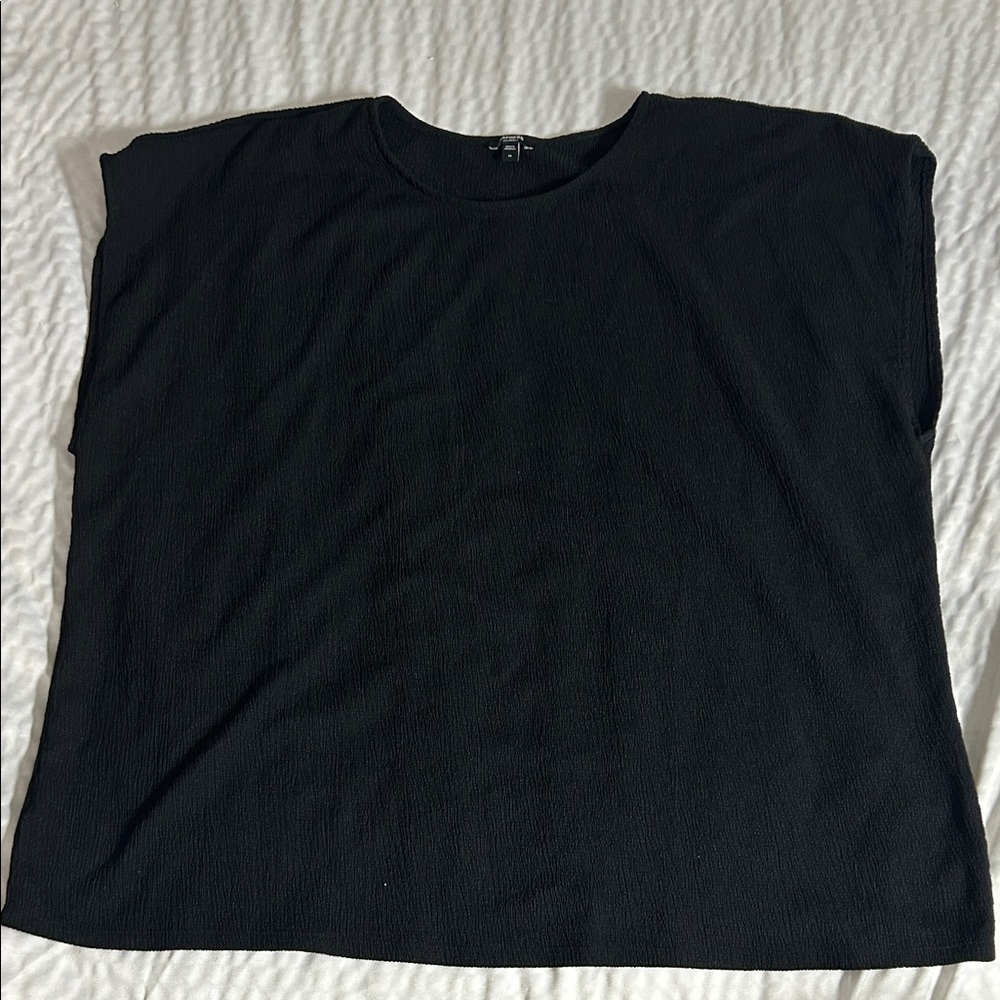 Express Black Textured Top